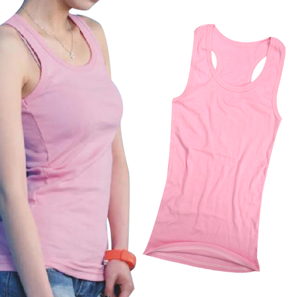 Women Ladies Girls Vest Cami Racerback Sando Shirt Tank TOP 10 Colors eBay