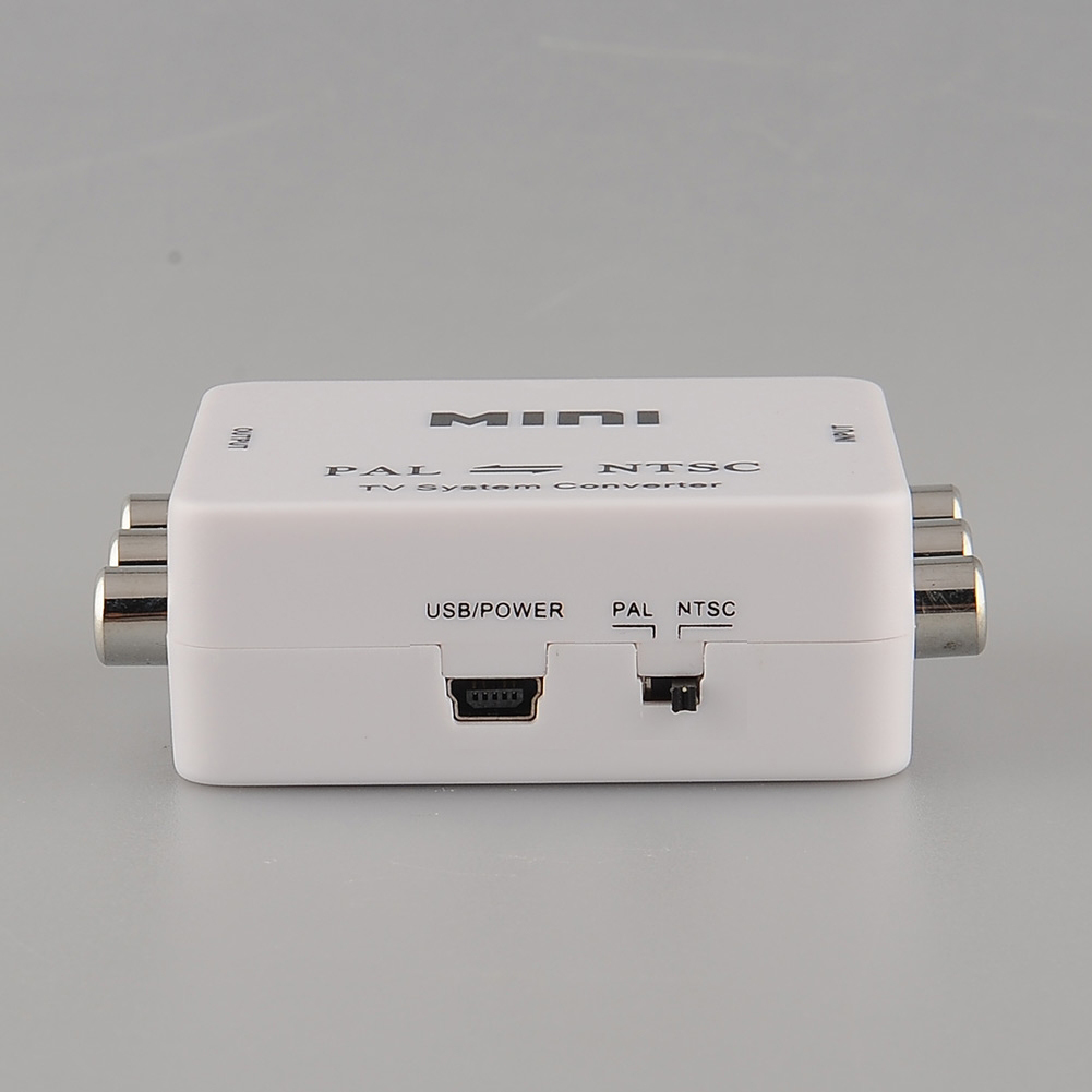 New PAL/NTSC/SECAM to PAL/NTSC MINI TV Format Converter for Video PDP White - Picture 3 of 4