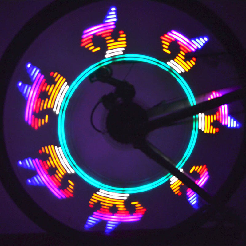 Bicycle LED Neon Tire Waterproof Wheel Glow Stick Spoke Light Cycling