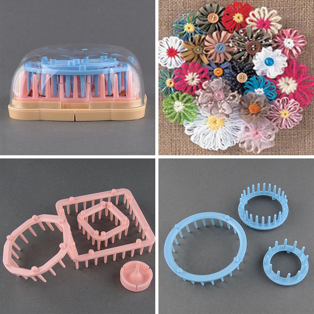 Daisy Flower Scarf Hat Maker Loom Needle Knitting Tool DIY Yarn Craft