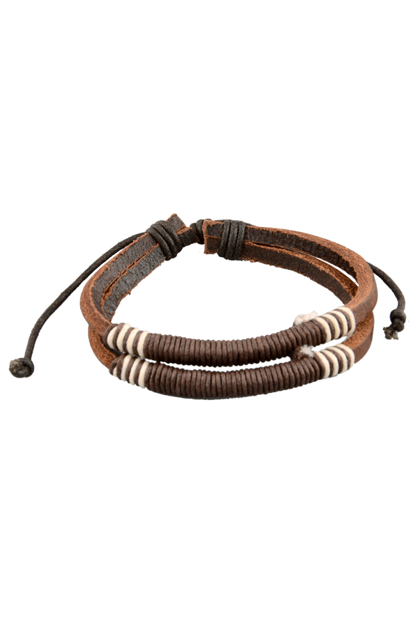 Men Boy Ajustable Leather Surf Surfer Bracelet Bangle Wrastband Jewelry eBay