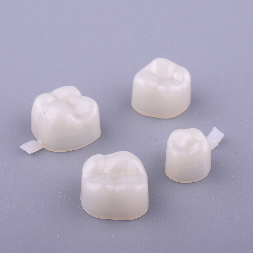 100Pcs Dental Temporary Crown Veneers Material Anterior Front Back