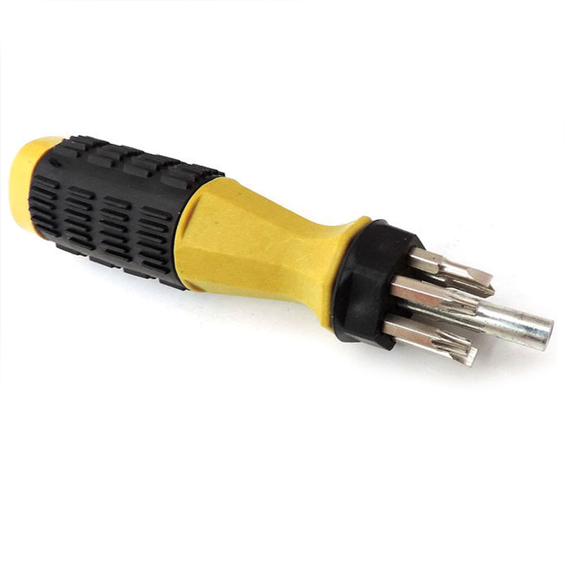 NonslipHandle 6 in 1 Slotted 6Head Spanner Screwdriver Bits Set Flathead