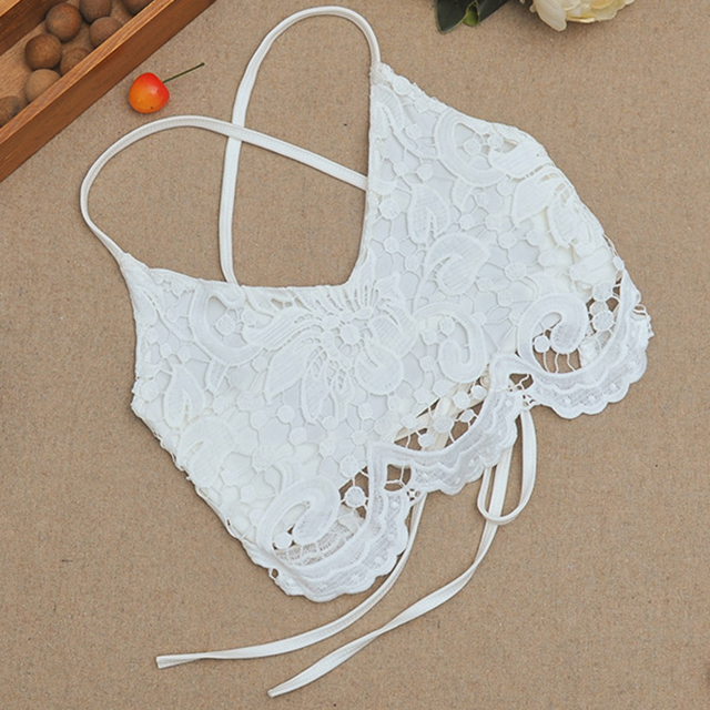 Women Bustier Tank Camisole Lace Floral Vest Blouse Bralette Bra Crop