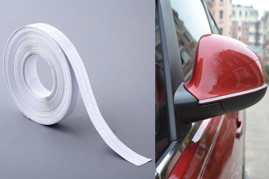 12mm PinStripe PinStriping Tape Vinyl Sticker Steamline White Gold Silver