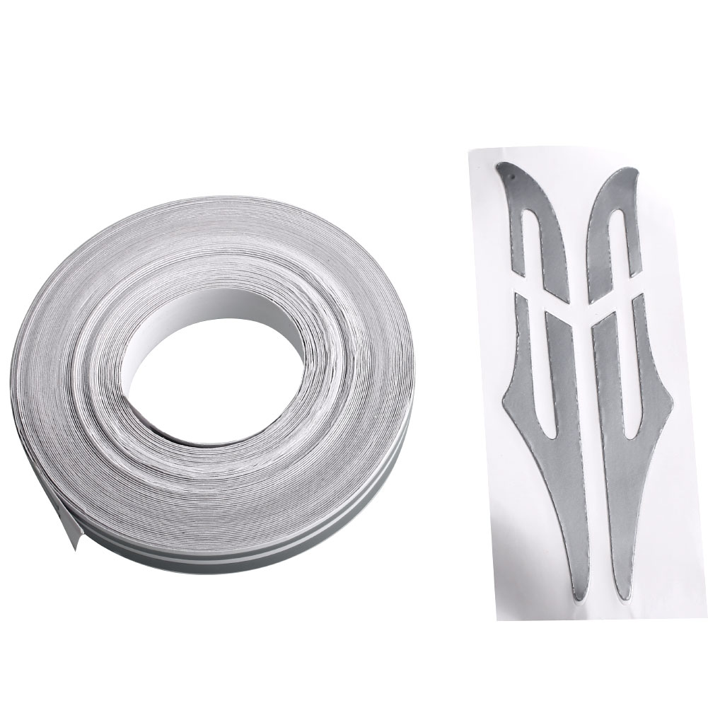 Car 12mm PinStripe PinStriping Tape Vinyl Sticker White Gold Silver