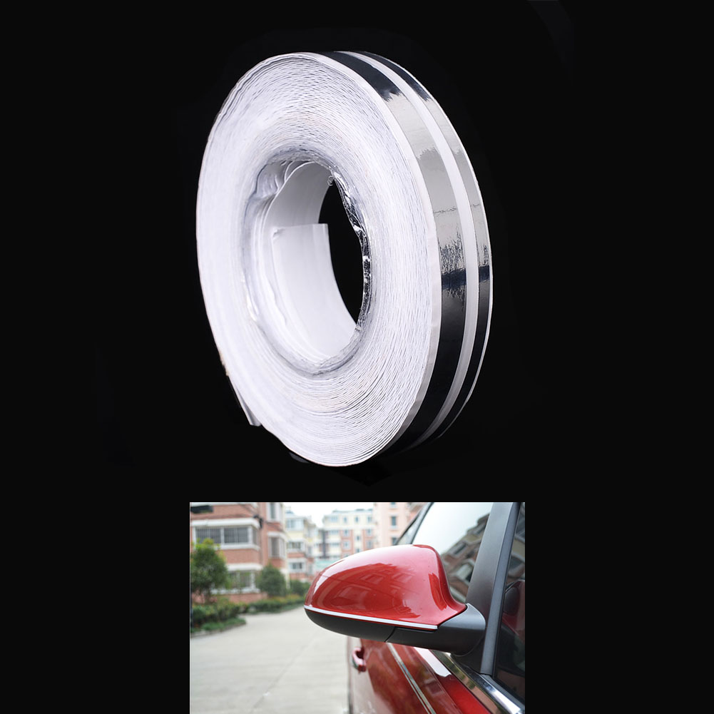 Car 12mm PinStripe PinStriping Tape Vinyl Sticker White Gold Silver