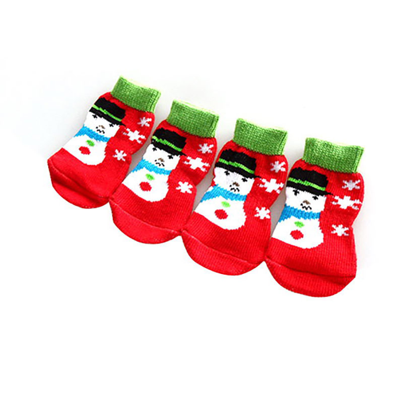 brand new and high quality christmas reindeer pattern dog socks