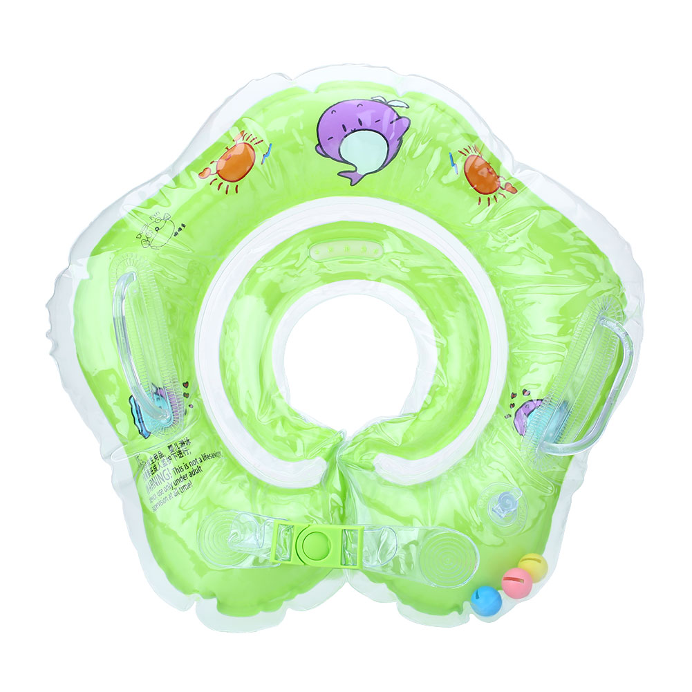 Baby Swim Bath Swimming Neck Float Inflatable Ring Tube Adjustable