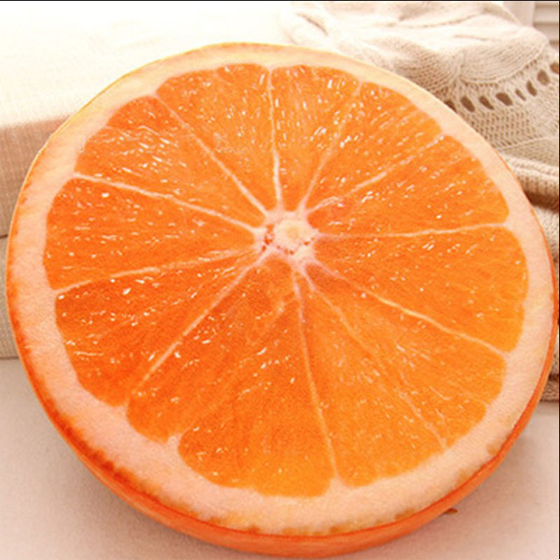 orange fruit cushion