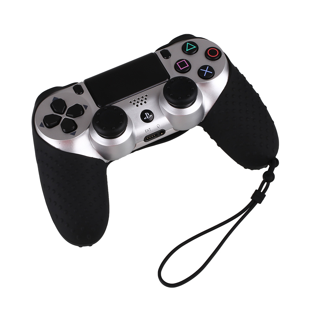 Silicone Cover Case Skin+2 JoyStick Stick Caps For PS4 Controller Gift