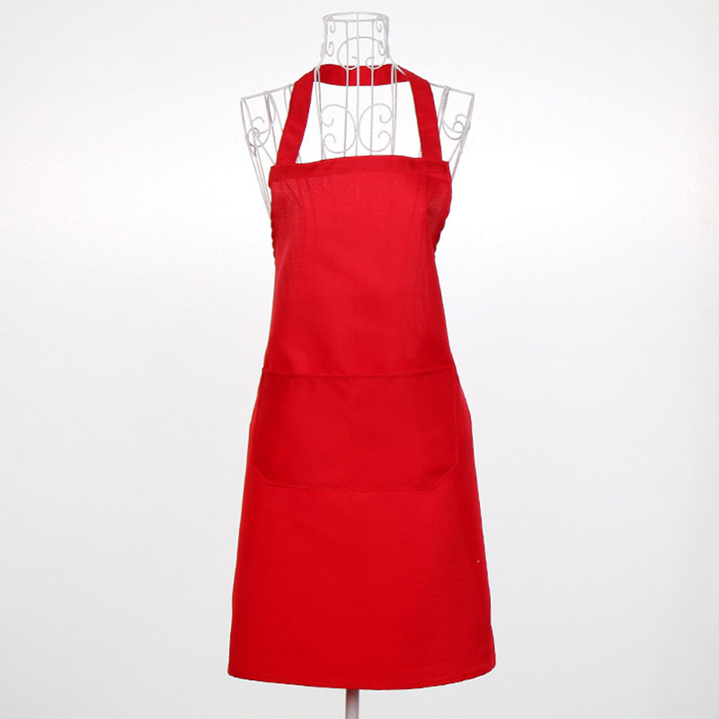 Waterproof Sleeveless Unisex Solid Cafe Kitchen Cooking Overalls Apron
