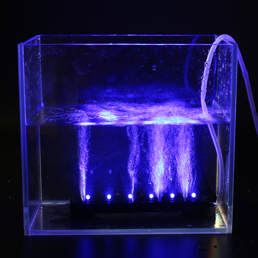 32CM DC 12V LED Air Bubble Light Under Water Aquarium Fish Tank Lamp