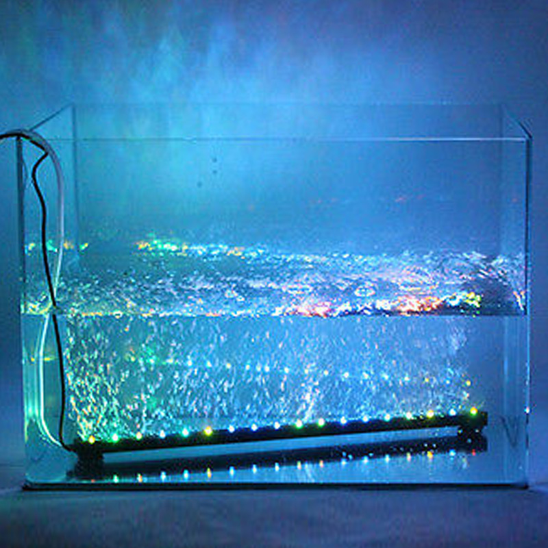 46CM DC LED Air Bubble Light Water For Home Aquarium Fish Tank Lamp