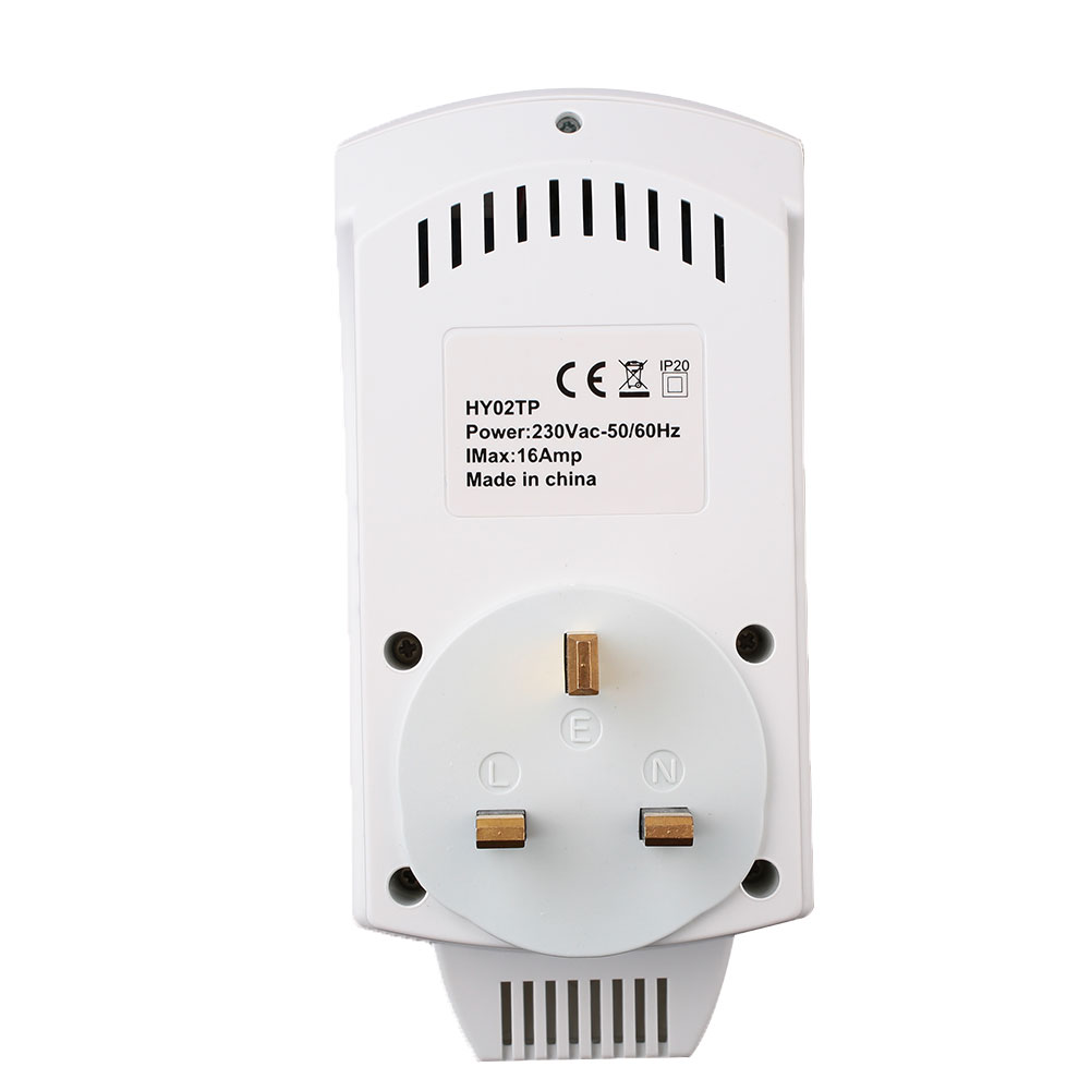 HY02TP Programmable Digital Plug In Thermostat Electric Heating