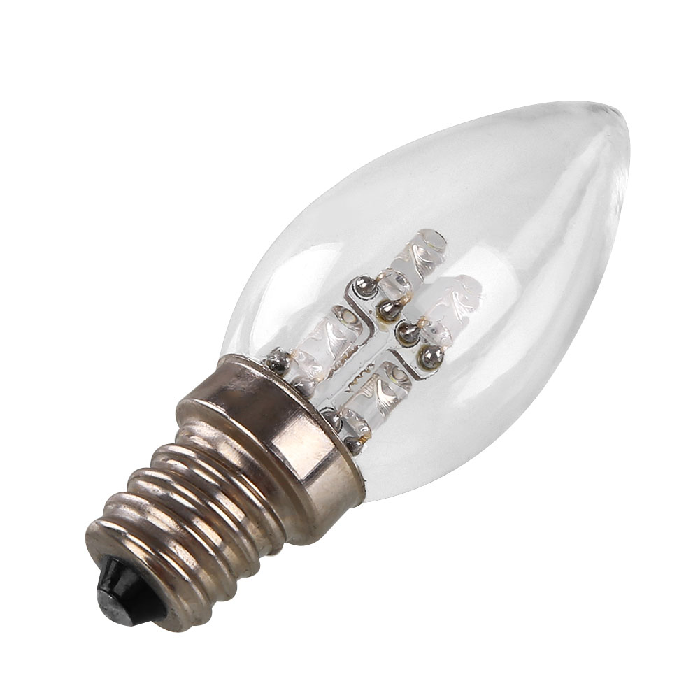 Hot E12 LED 0.5W Candle Light Bulb Lamp 220V 80LM White/Warm White Lighting eBay