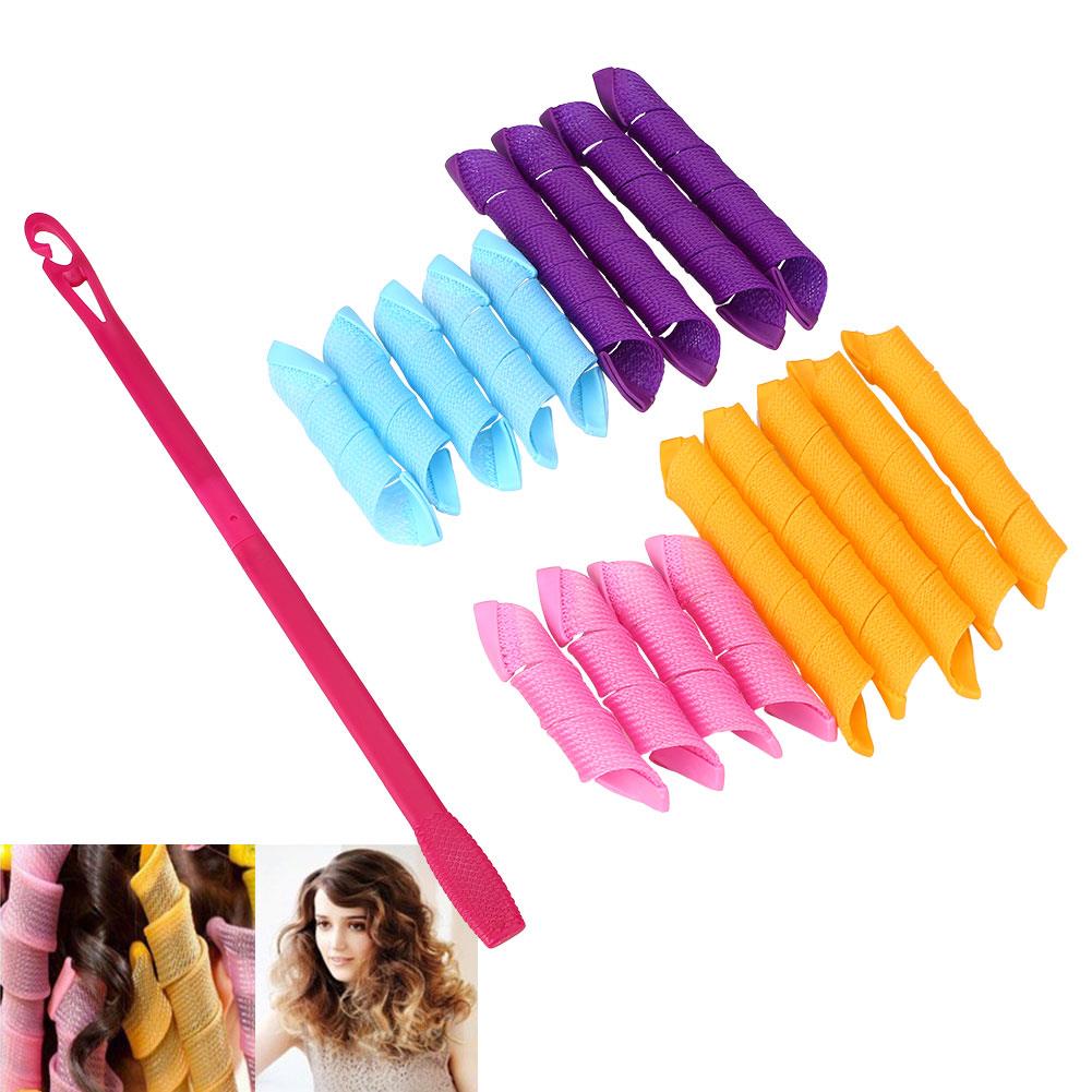 18PCS/Set Magic Hair Curlers Styling Perm Ringlets Rollers DIY Wave