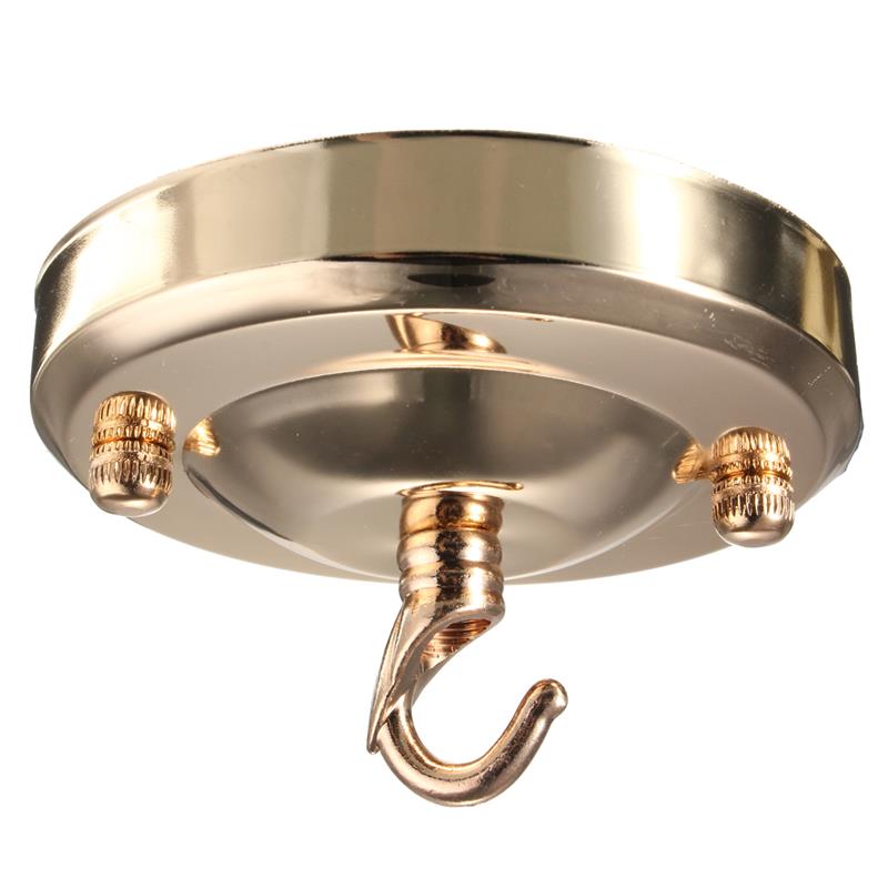 Retro Ceiling Hook Plate Holder Chandelier Pendant For Home Lamp Light