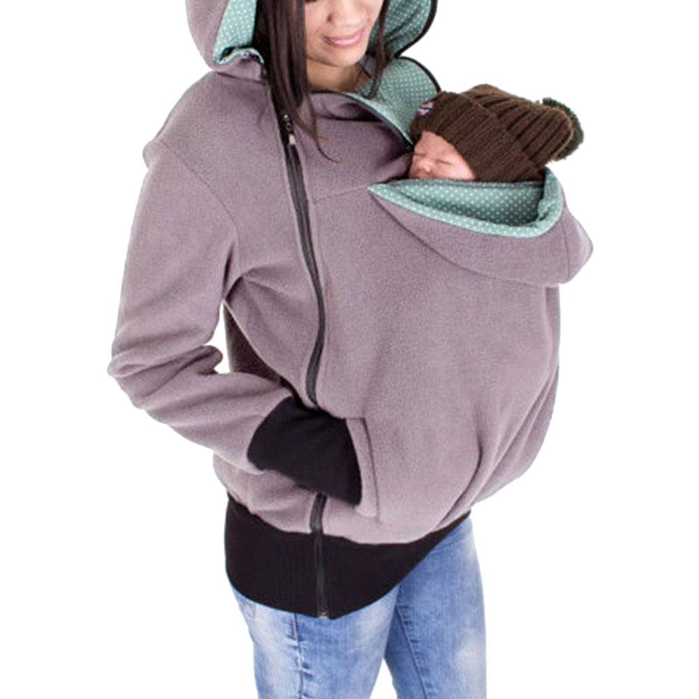 Baby Carrier Hoodie Kangaroo Coat Jacket for MOM and BABY, Babywearing