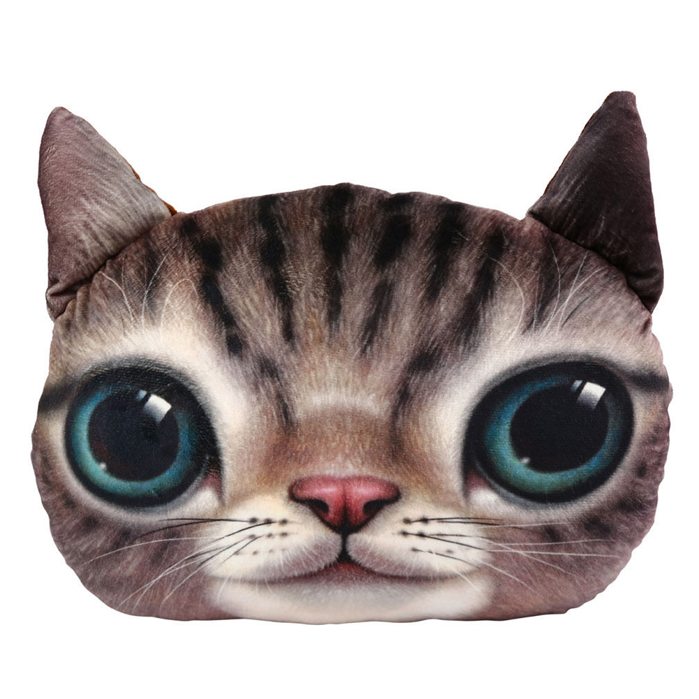 cat face pillow