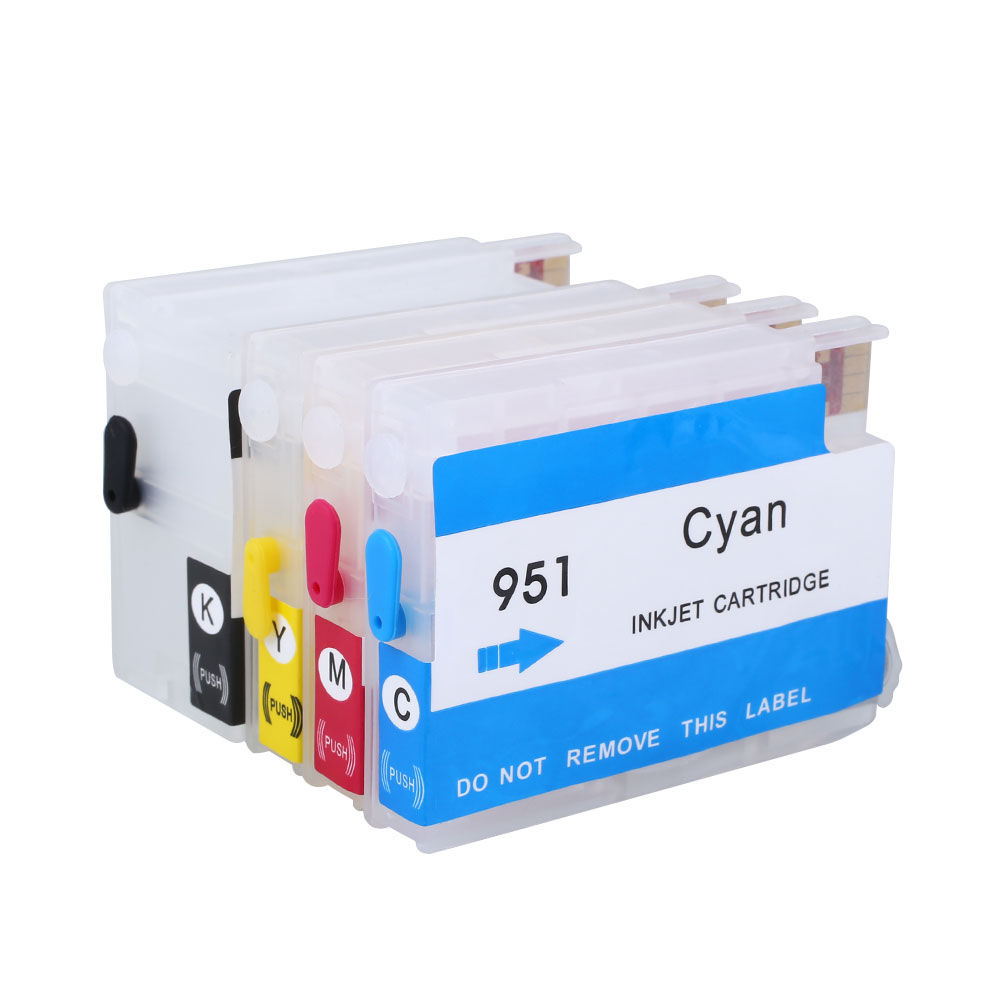 4pcs 1Set Printer 30ml Ink Cartridges Refillable For HP 950 951XL ...