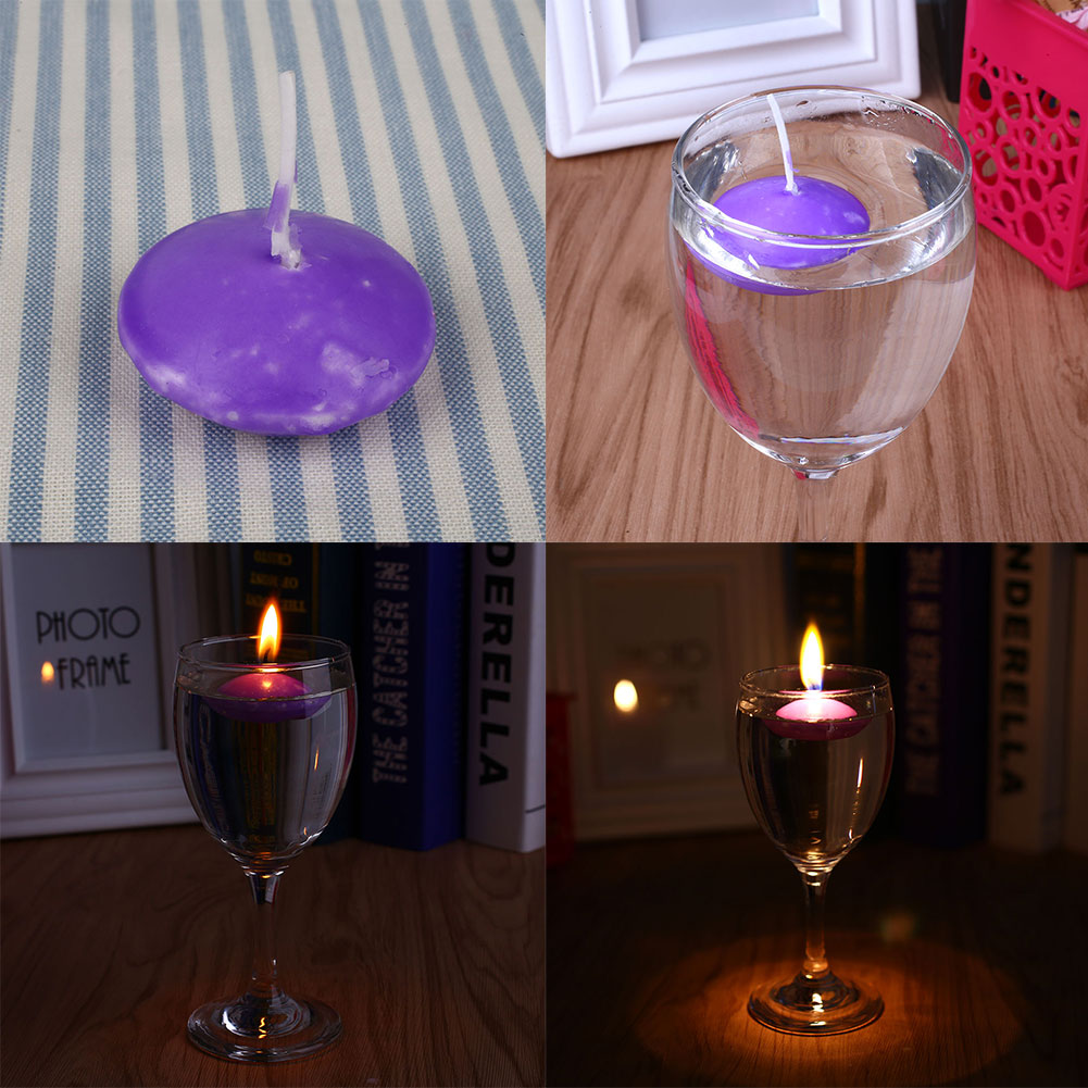 20pcs Unscented Floating Water Candles Home Decor Wedding Birthday