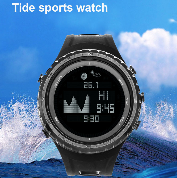 Tide Fishing Digital Wrist Watch Altimeter Barometer Thermometer