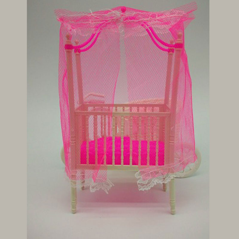 Sweet Baby Crib For Barbie Doll Furniture Kelly Doll's Baby Doll