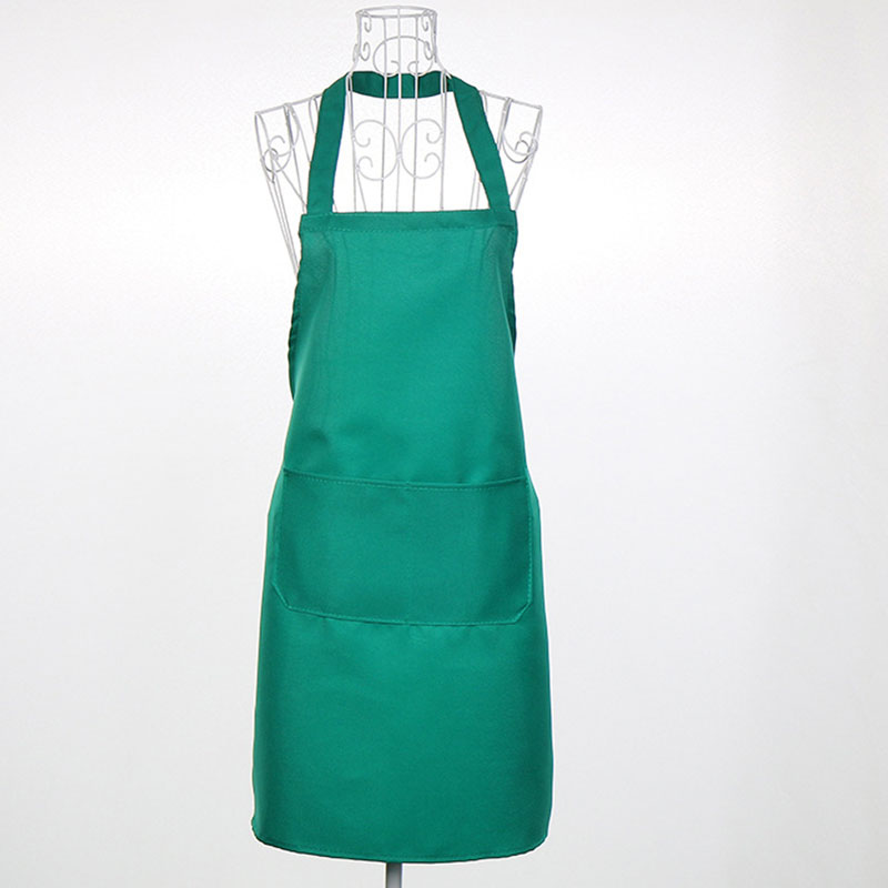 Waterproof Restaurant Home Bib Spun Poly Cotton Kitchen Aprons With
