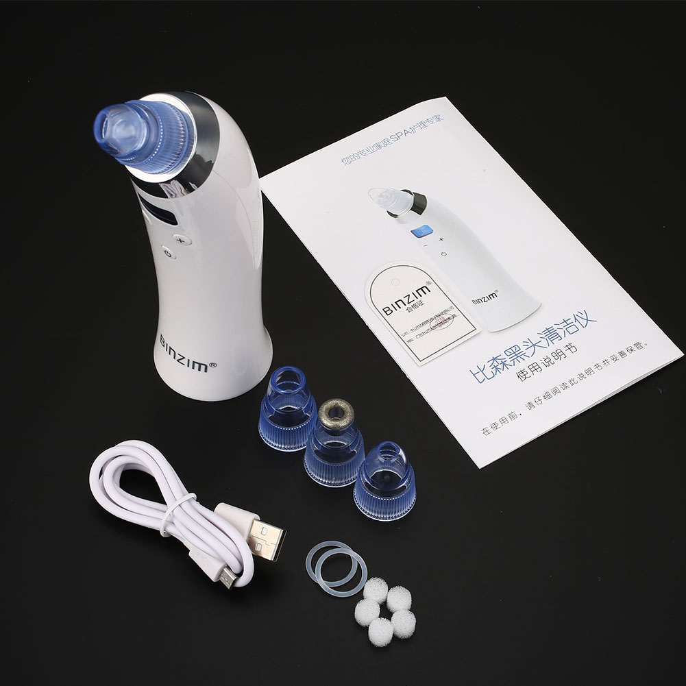 Skin LED Blackhead Remover Vacuum Pore Suction Cleanser Dermabrasion