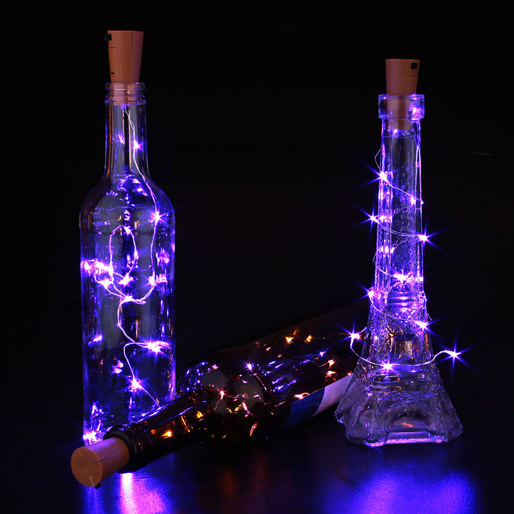 Cork Shaped Wine Bottle LED Night Starry Light String 5cm Gap Home Decor New eBay