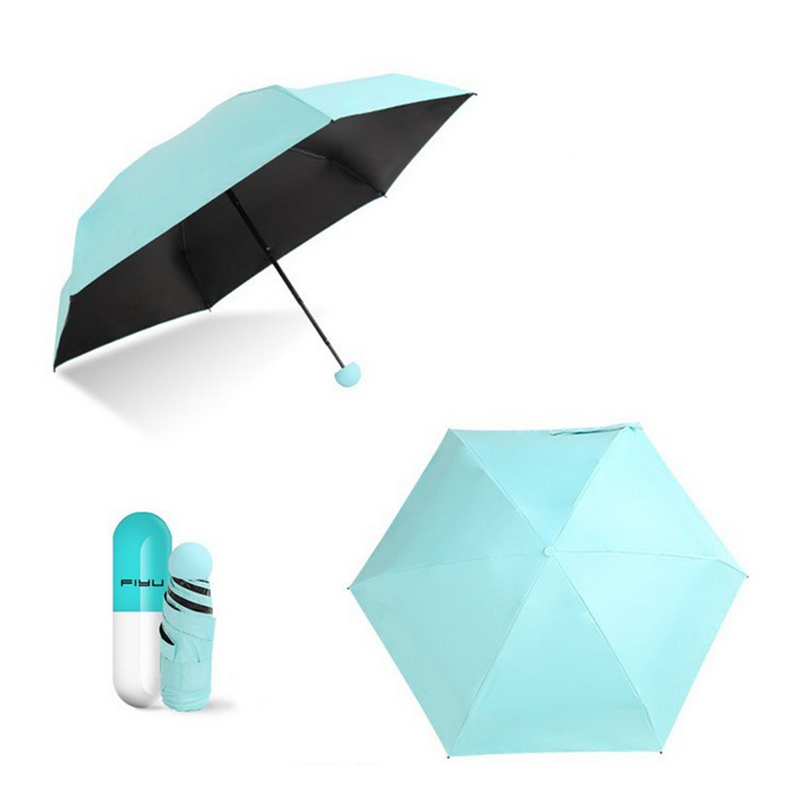 Mini Innovative Capsule Umbrella Windproof Rain Protection Portable Sun