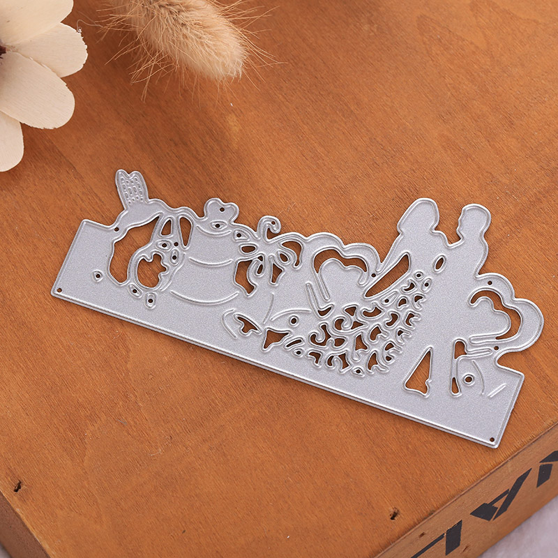 Silver Cutting Dies DIY Scrapbook Paper Card Photo Embossing Stencil