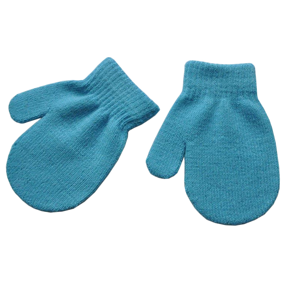 Baby Mittens Gloves Boys Solid Winter Kids Unisex Gloves AntiScratch