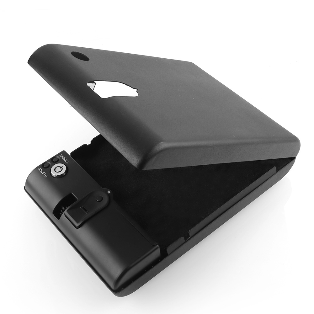 Fingerprint Safe Box Security Key Gun Vault Valuables Box Cable