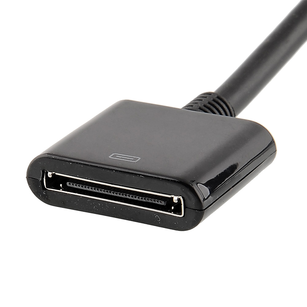 Black/White 30PIN Dock Extender ADAPTER High speed Cable For Apple
