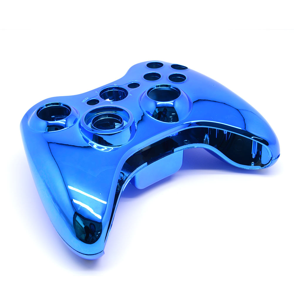 Blue Chrome Shell Case +Button Tool For Microsoft Xbox 360 Controller