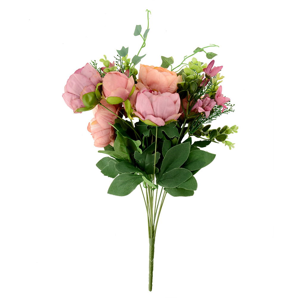 Artificial Peony Silk Flowers Bridal Hydrangea Decor Flower Arrangement