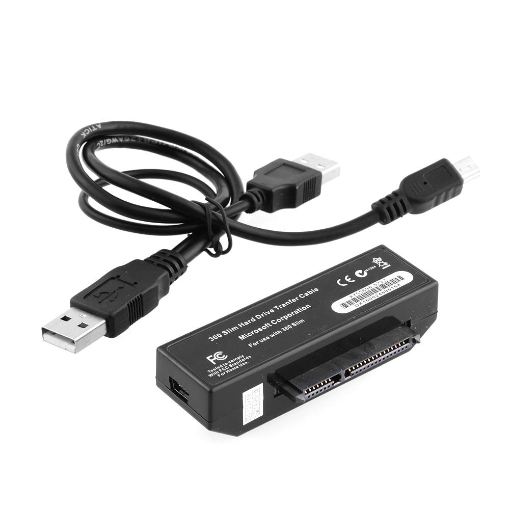 USB Hard Drive HDD Data Transfer Cable Cord Wire For Xbox 360 Slim To