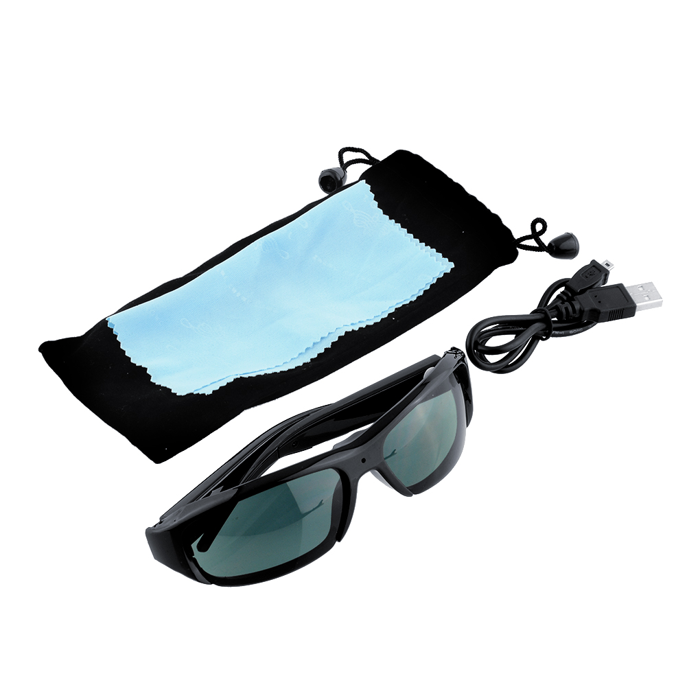 HD 720P Camcorder Glasses Spy Camera Surveillance Digital Sunglasses
