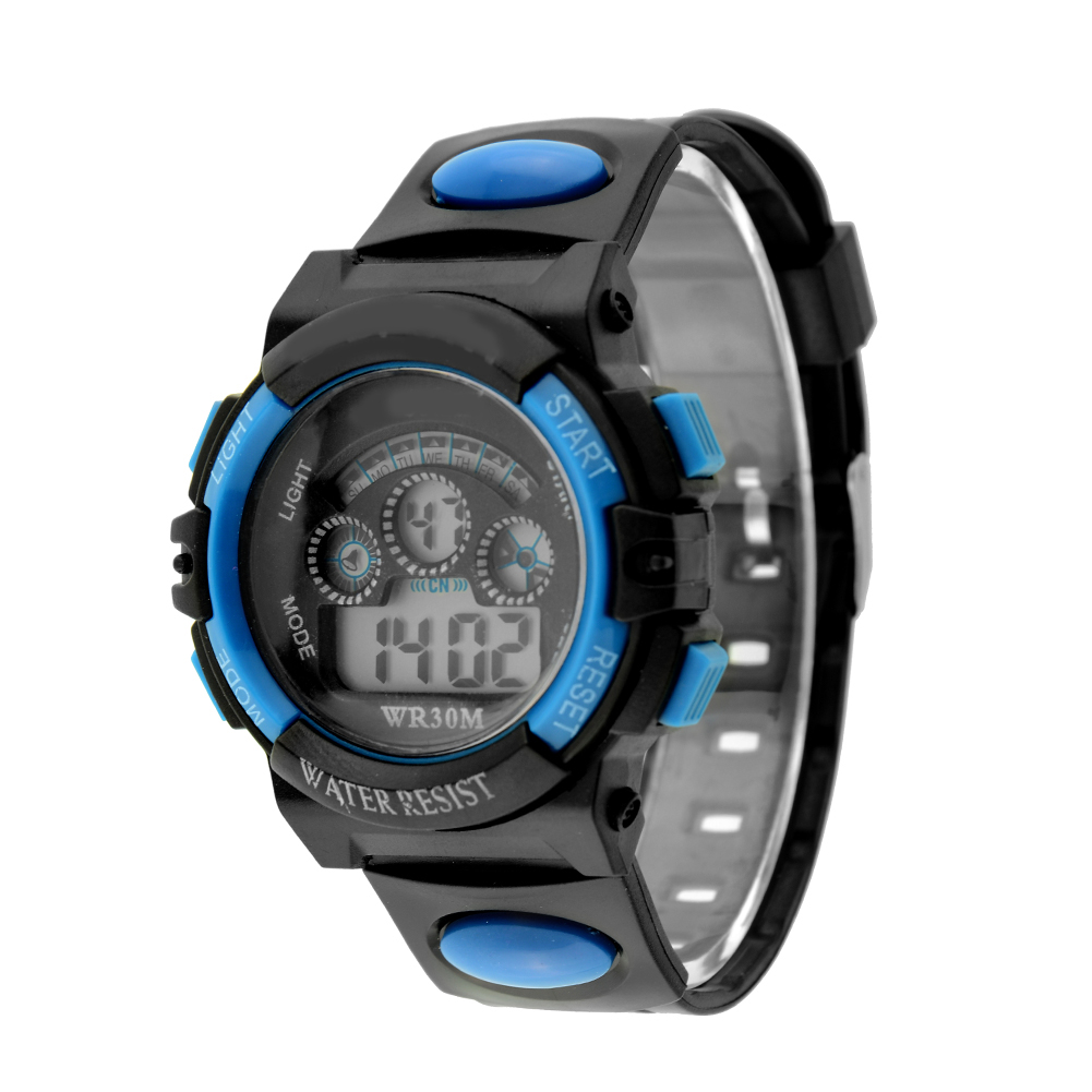 Waterproof Mens Digital LED Quartz Alarm Date Wrist Watch Student Watches