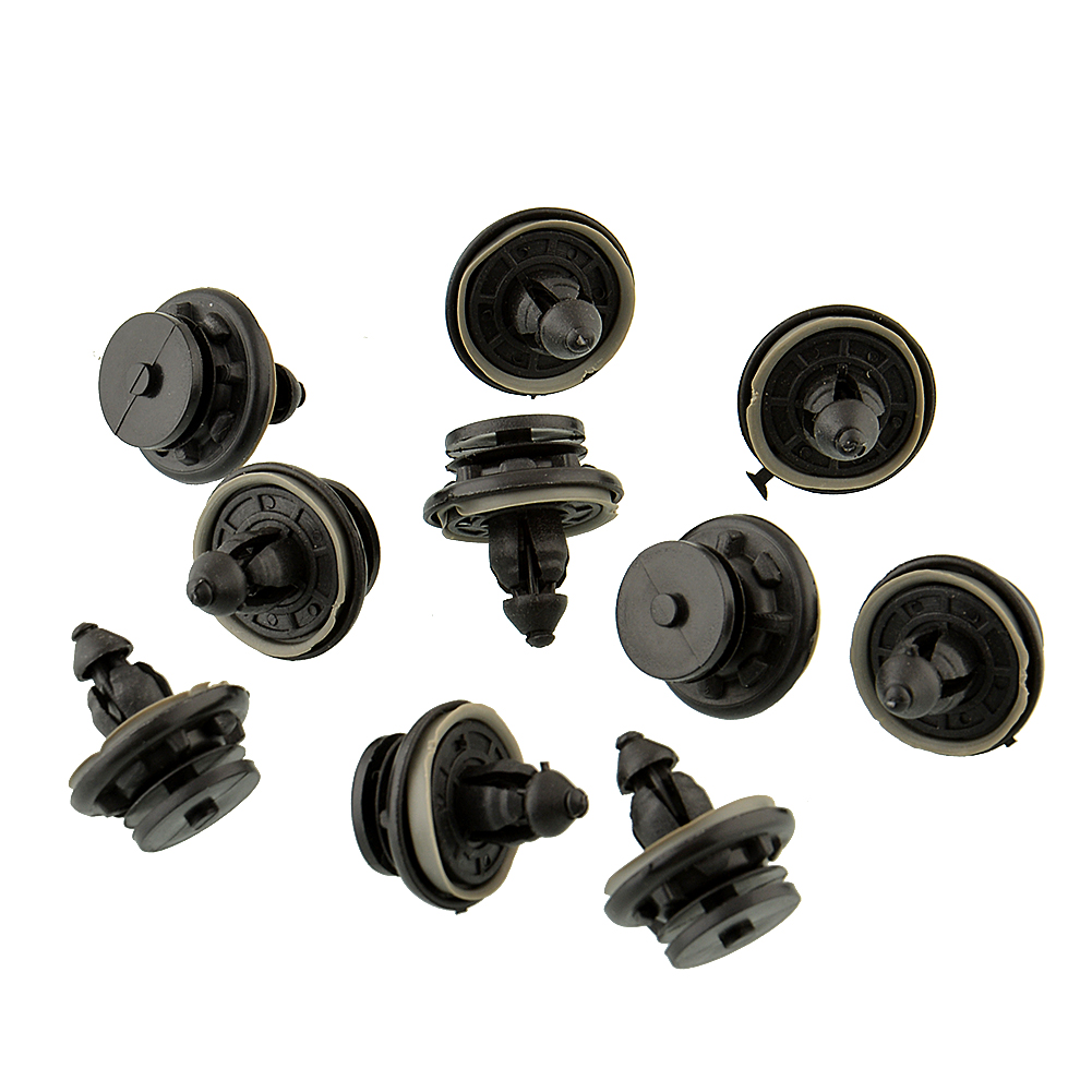 10Pcs New Black Interior Door Moulding Panel Trim Clips Fasteners For