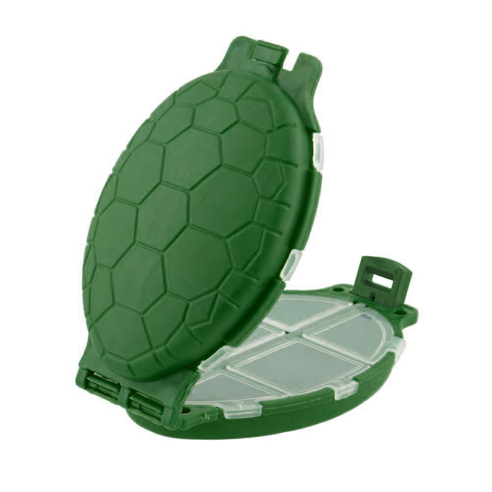 12 Compartments Turtle Fishing Lure Hooks Tackle Case Tool Box Pocket