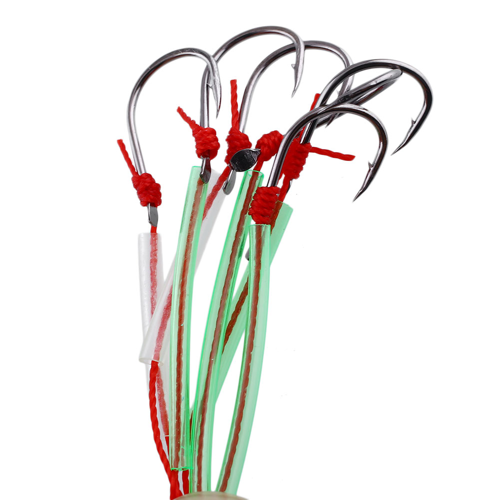 Fishing Tackle Sea Box Hook Set Monsters with Six Strong Fish Hooks