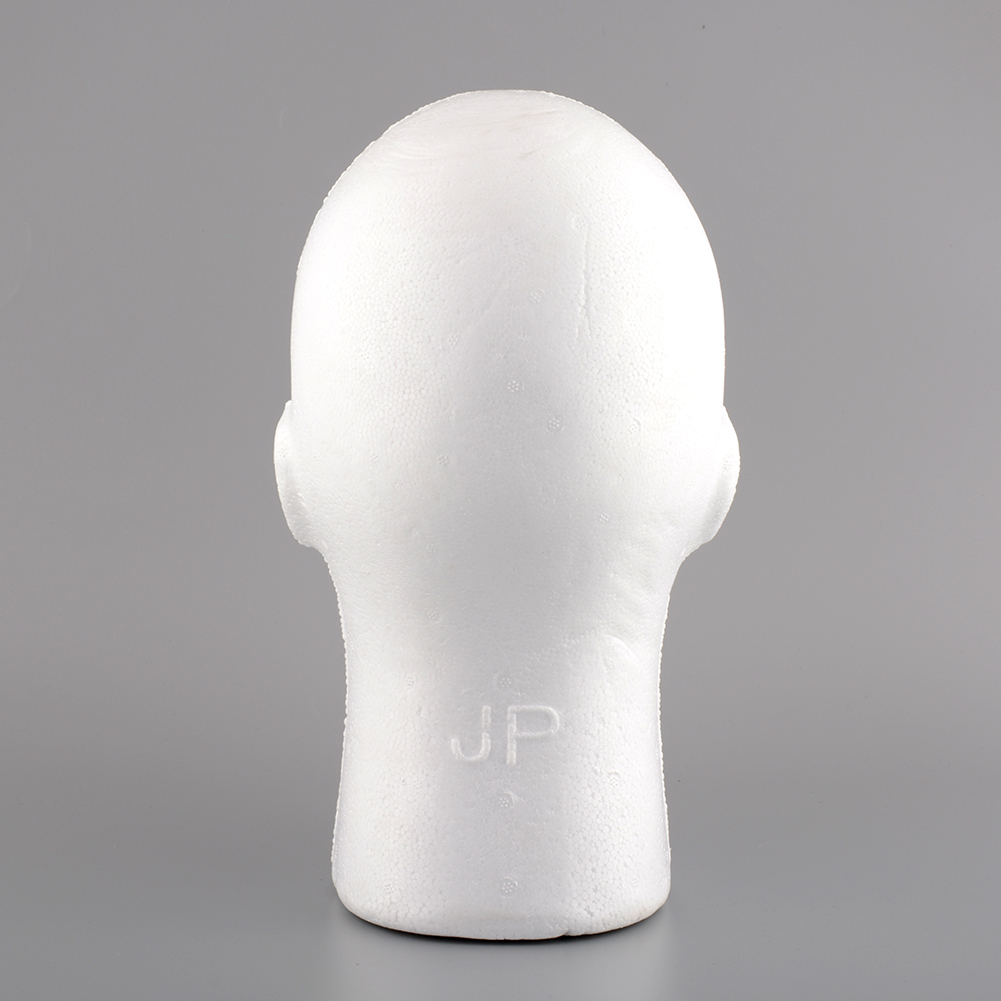 Male Styrofoam Foam Manikin Head Stand Mannequins Model Wig hair 54cm