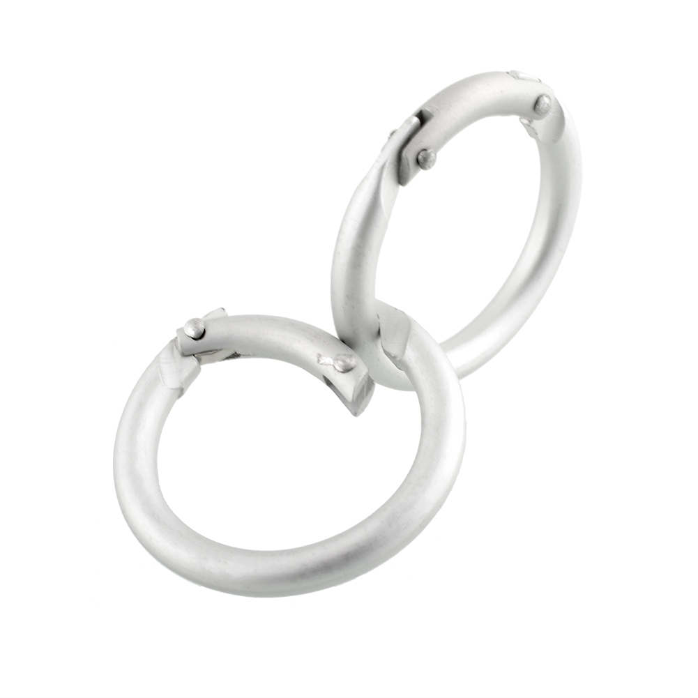 10x Mini Circle Round Carabiner Spring Snap Clip Hook Keychain Climbing