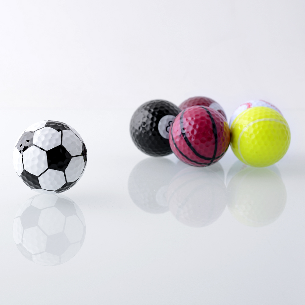 1-Set-6PCs-Novelty-Assorted-Creative-Golf-Balls-Fathers-Day-Gift-Rubber