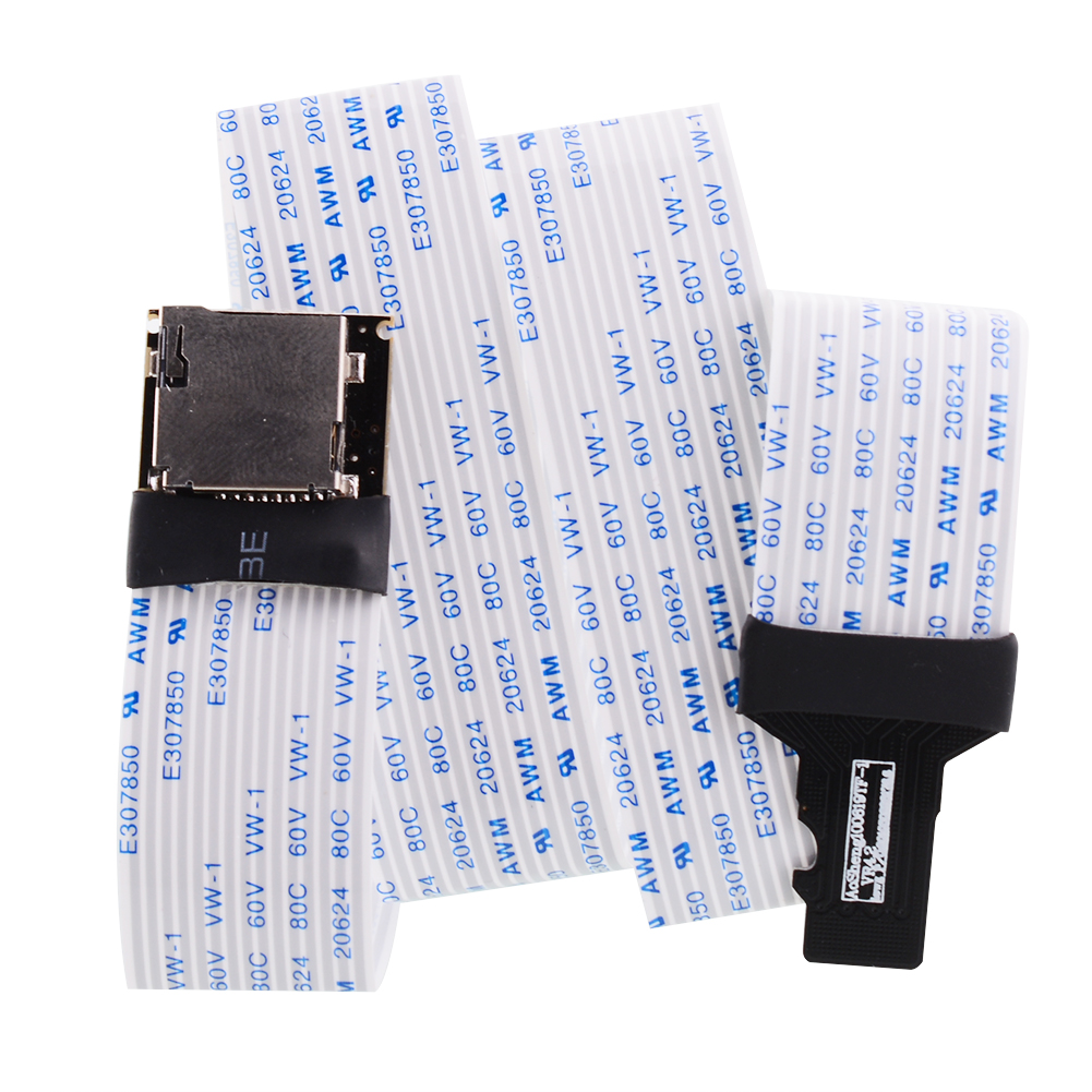 TF to micro SD card Zip Extension cable Extender Adapter reader car GPS