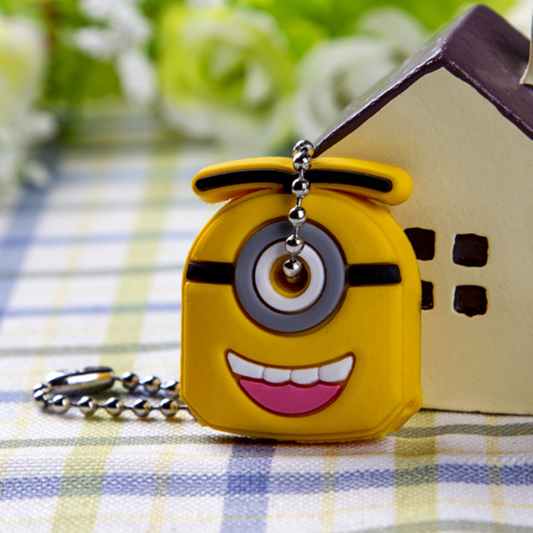 Kawaii Animal Silicone Key Caps Head Covers Keys Keychain Case Novelty