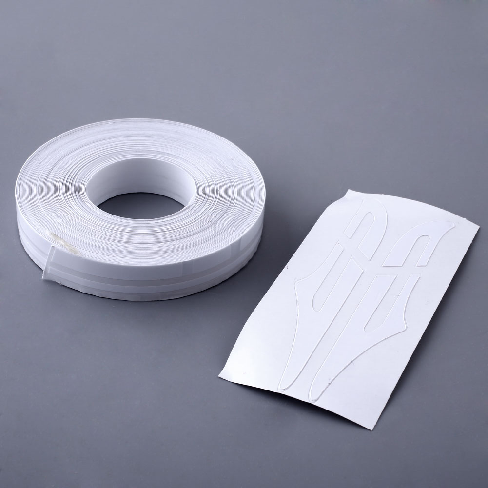 12mm PinStripe PinStriping Tape Vinyl Sticker White Gold Silver Double